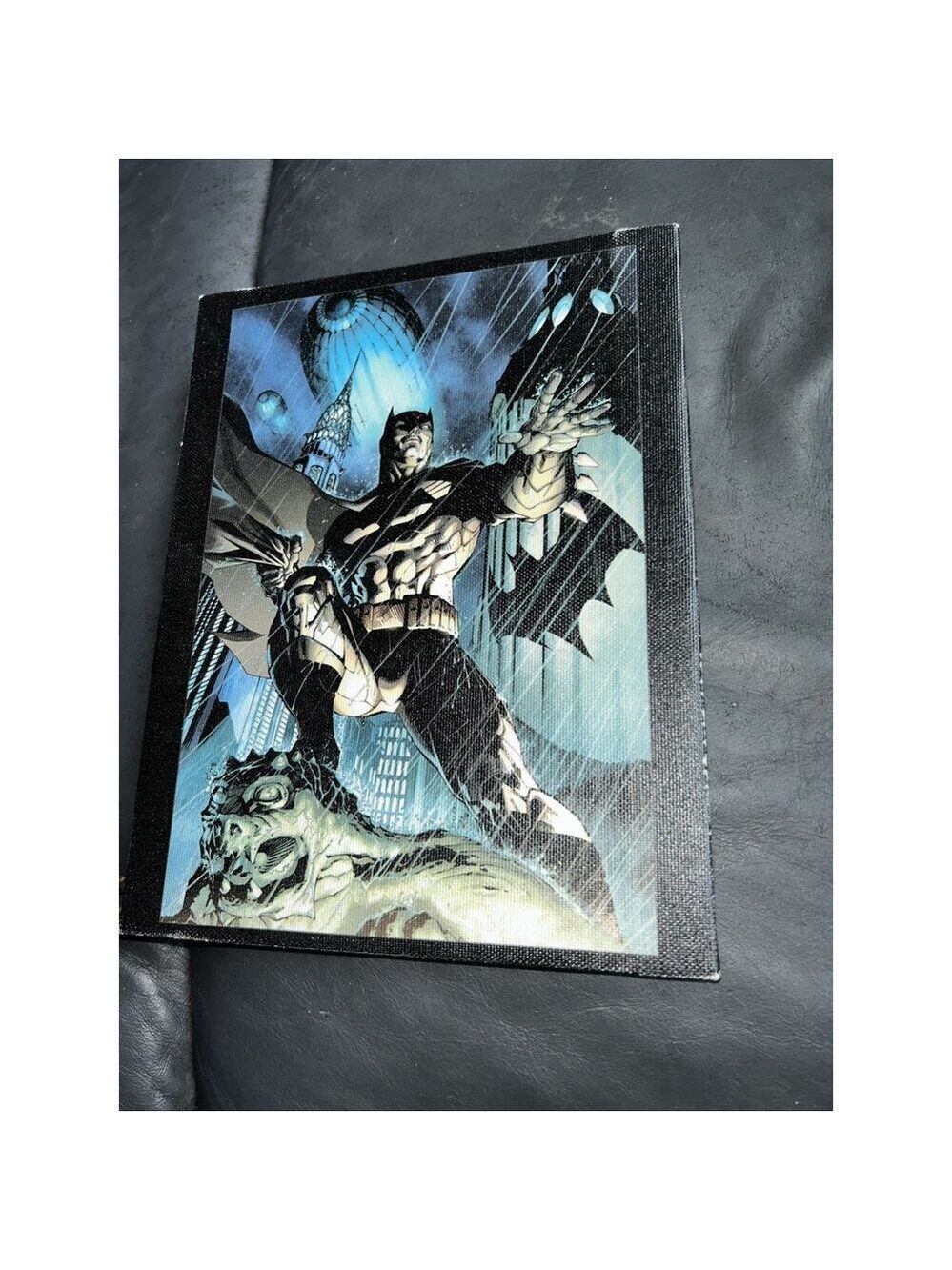 Comic cover Batman blimp 6 1/2 inches wide and 8 1/2 inches long
